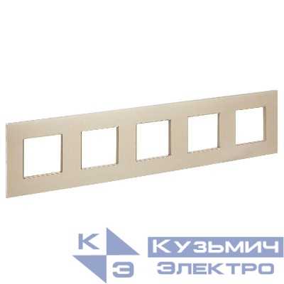 Рамка 5-м SKANDY SK-F35Sh металл шампань IEK SK-M52-M-K37