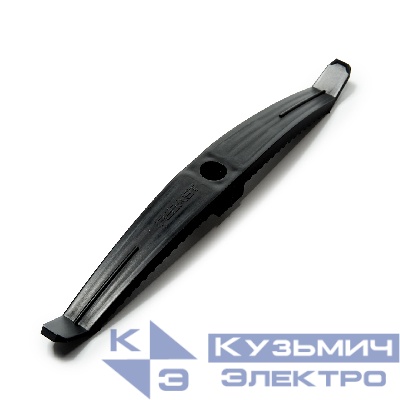 Держатель кабеля двусторонний для прямого монтажа на 16 мест черный (20 шт/уп) Fedast