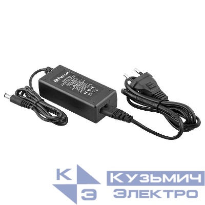 Трансформатор электронный для светодиодной ленты 60Вт 12В (драйвер) LB005 FERON 21490