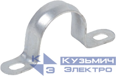 Скоба крепежная двухлапковая d19-20мм метал. (уп.10 шт) IEK CMAT11-19-010