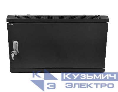 Шкаф настенный 4U серия WMA (Wall Maestro) (600х450х280), разборный, передняя дверь металл, черный Netko "А"