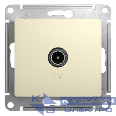 Розетка телевизионная TV Glossa коннектор механизм беж. SE GSL000293