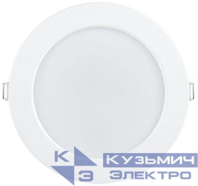 Светильник светодиодный ДВО 1613 12Вт 4000К IP20 даунлайт встраив. круг бел. IEK LDVO0-1613-12-4000-K01