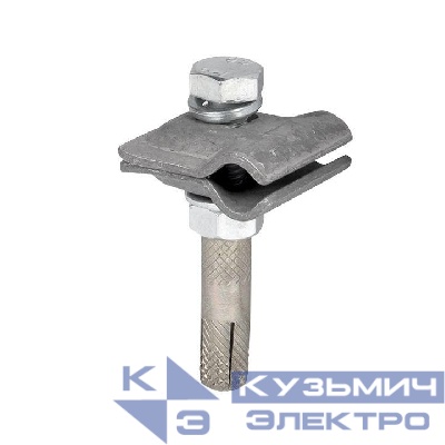 Зажим прута унив. малый 51510 HZ (30x30мм) с анкером PROxima EKF lp-51511