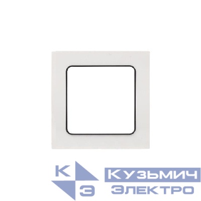 Рамка 1-м Стокгольм бел. с линией цвета черн. PROxima EKF EXM-G-304-10