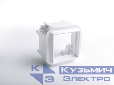 Блок установки 1-м СП для механизмов серии Mosaic 45х45 пустой бел. IEK 782225