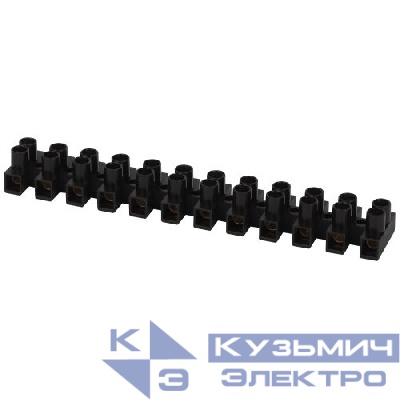 Зажим винтовой изолированный ЗВИ-нг 20А 2.5-14кв.мм 12 пар черн. NO-225-514 Эра Б0068040