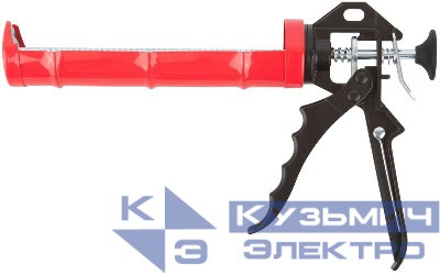 Пистолет для герметика 225мм полукорпусной профи FIT 14236