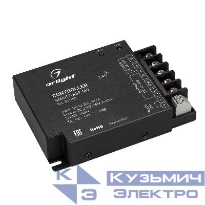 Контроллер SMART-K59-MIX (12-36В 2х15А 2.4G) (IP20 металл) Arlight 031109