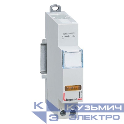 Лампа индикации 1мод. 12/48В CX3 1хLED желт. Leg 412923