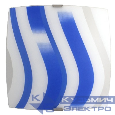 Светильник НПБ 09-60-003 М83 "Колорика Аделайн" 300х300 матов. бел./син./клипсы штамп метал. (инд. упак.) Элетех 1005209267
