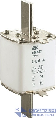 Вставка плавкая ППНИ-37 250А габарит 2 IEK DPP40-250