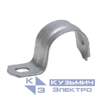 Скоба металлическая однолапковая d 12-13мм (уп.100шт) ЭРА Б0036396