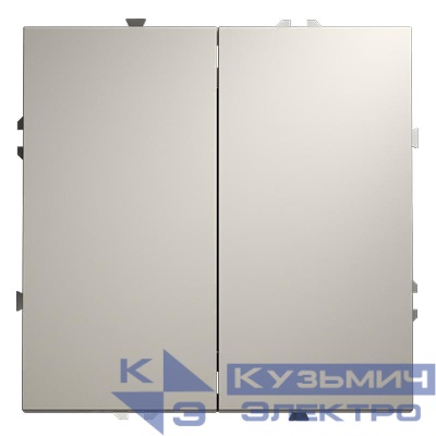 Выключатель 2-кл. СП S70 10А механизм кашемир Voltum VLS020103