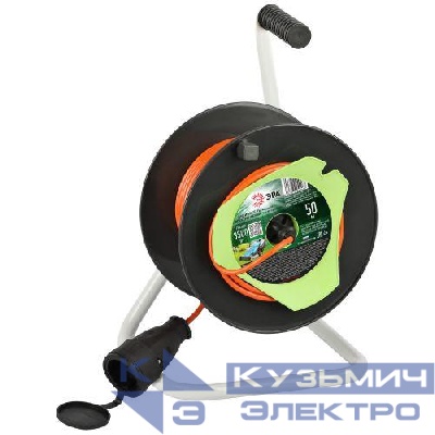 Удлинитель на катушке 1х50м без заземл. RP-1-2x1.5-50m ПВС 2x1.5 Эра Б0059772