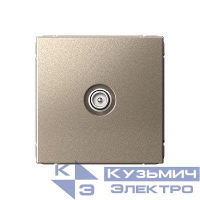 Розетка телевизионная оконечная TV ArtGallery 1дБ механизм шампань SE GAL000591