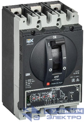 Выключатель автоматический в литом корпусе 3п D 150кА 160А расцепитель электронный продвинутый ARMAT IEK AR-MCCB-3D-150-0160A-ELPC
