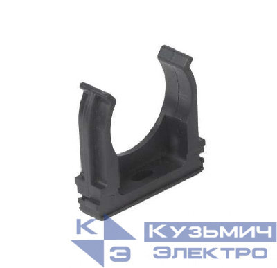 Держатель для труб (клипса) d20мм пластик черн. Ruvinil К01120Ч