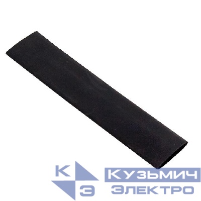 Набор трубок термоусадочных ТУТк клеевые 12/4 нг черн. по 100мм PROxima (уп.10шт) EKF tut-k-n-12