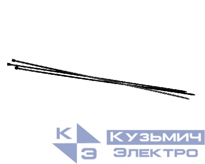 Стяжка нейлоновая 500*4,8 / 100 шт / светостойкая (черная), NETKO Optima "SZ"