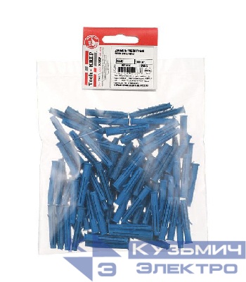 Дюбель распорный Чапай 6х40 шипы+усы полипропилен (уп.100шт) пакет Tech-Krep 117855