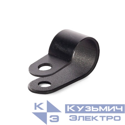 Скоба СНК 12 пластик. черн. (уп.100шт) Fortisflex 103931