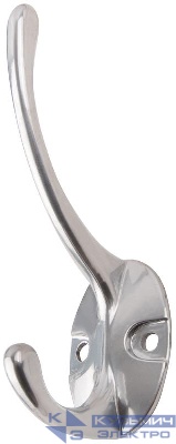 Крючок-вешалка двойн. хром 66871