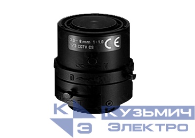 13VG308ASIRII Объектив, 3-8мм F1.4, ИК коррекция, автодиафрагма РАСПРОДАЖА