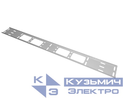 Кабельный органайзер 19", 18U, металлический, вертикального типа, 75 мм, серый "М"