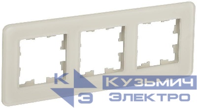 Рамка 3-м BRITE РУ-3-2-Бр стекло песчан. RE IEK BR-M32-G-41-K98