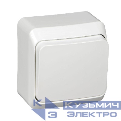 Выключатель 1-кл. ОП Этюд 10А IP20 бел. SE BA10-001B