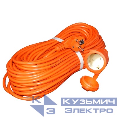 Удлинитель-шнур 1х10м с заземл. 10А IP54 УШ-10 ПВС 3х0.75 с защ. крышкой UNIVersal 9632008