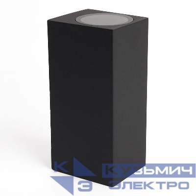 Светильник DH051 2хGU10 230В садово-парковый на стену черн. FERON 48330