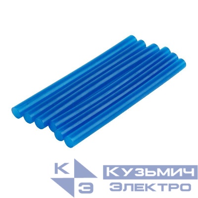 Стержень клеевой d7мм L100мм син. (блист.6шт) Rexant 09-1017
