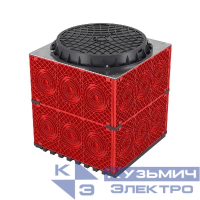 Колодец пластиковый для кабельной канализации с пластиковым люком 750х750х750 DKC 270750