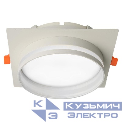Светильник DL703 25Вт 230В GX70 потолочн. встраив. квадрат без лампы бел. LUNA FERON 51099