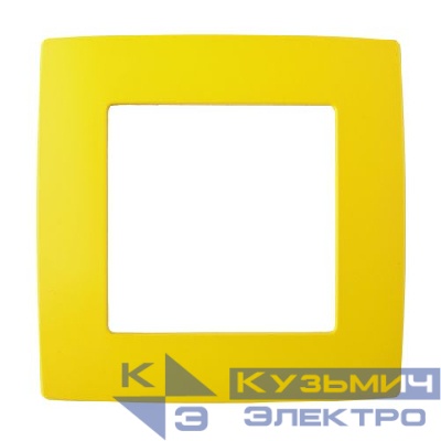 Рамка 1-м 12-5001-21 желт. ЭРА Б0019386