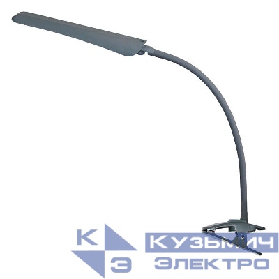 Светильник светодиодный Гермес ПШ сенсорный настол. на прищепке 8Вт антрацит Трансвит 000000000812