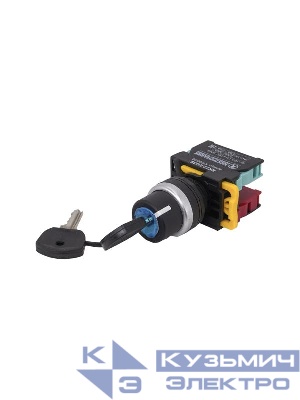 Переключатель ВК22-EG35 1НО+1НЗ на 3 положения замок с ключом I-O-II d22мм IP65 Электротехник ET000003