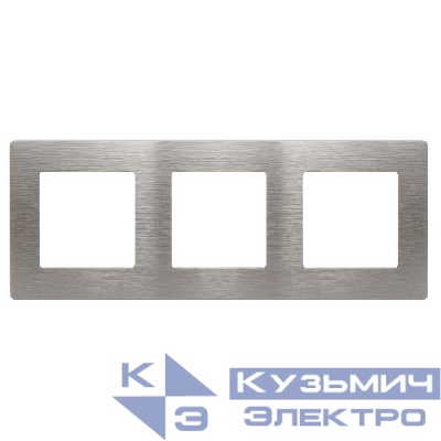 Рамка 3-м Эра12 12-5103-16 сатин титан Эра Б0065749