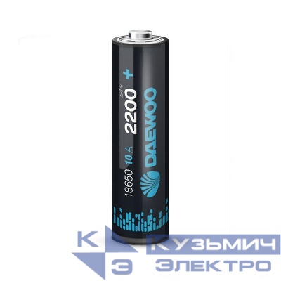 Аккумулятор 18650 3.7В Li-Ion 2200мА.ч 10А BL-1 DAEWOO 5043329