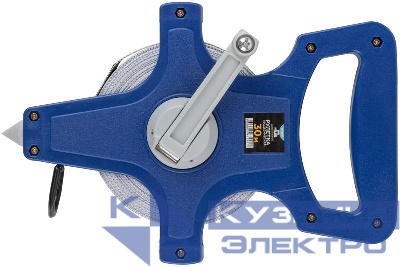 Рулетка геодезическая открытый корпус фибергласовая лента 30м MOS 17772М