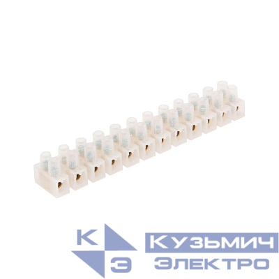 Колодка клеммная полипропилен КВ-25 60А 25кв.мм (уп.10шт) Rexant 07-5025