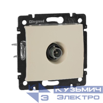 Розетка телевизионная проходная TV СП Valena 14дБ 2400МГц механизм сл. кость IEK 774331