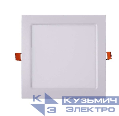 Светильник светодиодный PPL-S WH 15Вт 6500К IP40 190мм ДВО встраив. ультратонкий квадрат JazzWay 5008403A