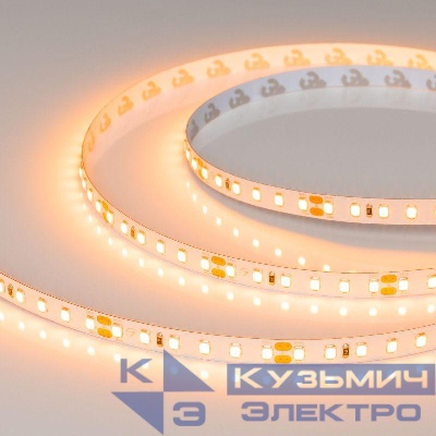 Лента светодиодная UL-A120-8mm 24В Warm 1900К 9.6Вт/м IP20 открытый (уп.5м) Arlight 056725