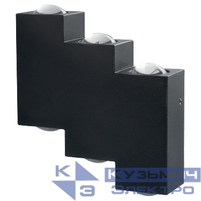 Светильник светодиодный DH110 6х1Вт 4000К 600лм уличный черн. FERON 11704