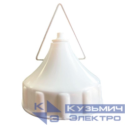 Светильник НСП 03-60 корпус пластик бел. без стекла Элетех 1005550252