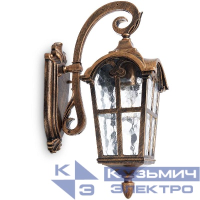 Светильник PL103 60Вт E27 230В садово-парковый черн. зол. FERON 11295