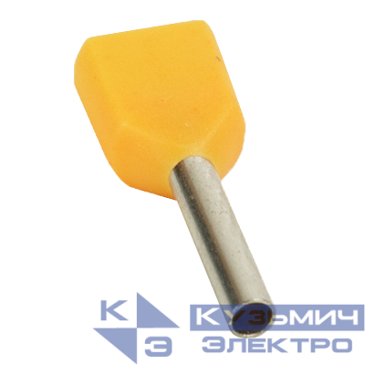 Наконечник штыревой втулочный под два провода НШвИ2 OptiKit T-Shv2-PVC- 0.5-8 (уп.100шт) КЭАЗ 278042